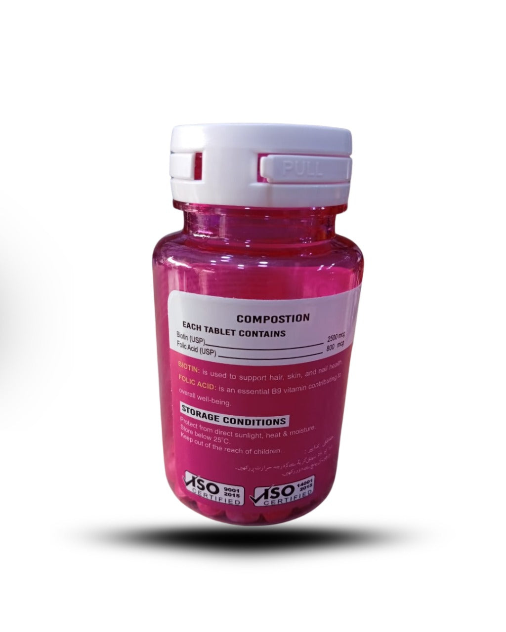 Biotin 2500mcg Folic Acid 800mcg Tablets – 30